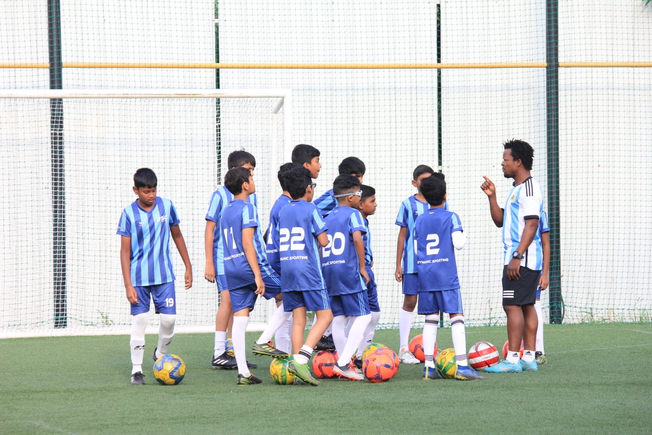 DSC coach running a training session